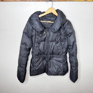 DKNY Black‎ Puffer Winter Coat with Hideaway hood- Size M
